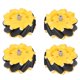 thumbnail image 1 of Rueda Mecanum goma de rueda de Robot amarillo y negro para coche inteligente DIY para ingeniero Amonsee Otros, 1 of 8