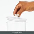 thumbnail image 6 of mDesign Tall Kitchen Apothecary Airtight Canister Jars - 2 Pack - Clear/White, 6 of 8