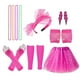 thumbnail image 3 of Conjunto De Disfraz De Neón Retro De Los 80, Accesorios De Fiesta De Los 80 Para Mujer, Falda, Pendiente, Diadema De Encaje, Guantes De Red, Pulseras De Neón, Collar ANGGREK Otros, 3 of 5
