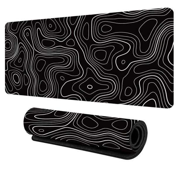 Gaming Mouse Pad Abstract Line Mouse Pad con Gran Mapa de Calor, Nueva Almohadilla Antideslizante de Ondulación de Fluido