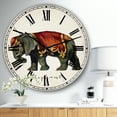 thumbnail image 2 of DesignArt Circus Animals Elephant Large Wall Clock, 2 of 2