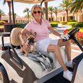 thumbnail image 3 of Golf Cart Seat Covers for 2 Seater, Vintage Elephant Soft Microfiber Cart Seat Towel Blanket, Modern Art Animal Watercolor Absorbent Breathable Non Slip Bench Seats Protector for Golf Course 51"x31", 3 of 9