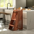 thumbnail image 3 of CONSDAN Kitchen Step Stool for Toddlers, Kids Standing Tower Kitchen Toddler Learning Stool, Kitchen Stool with Safety Rail for Kitchen Counter, Bathroom Sink, 3 of 9