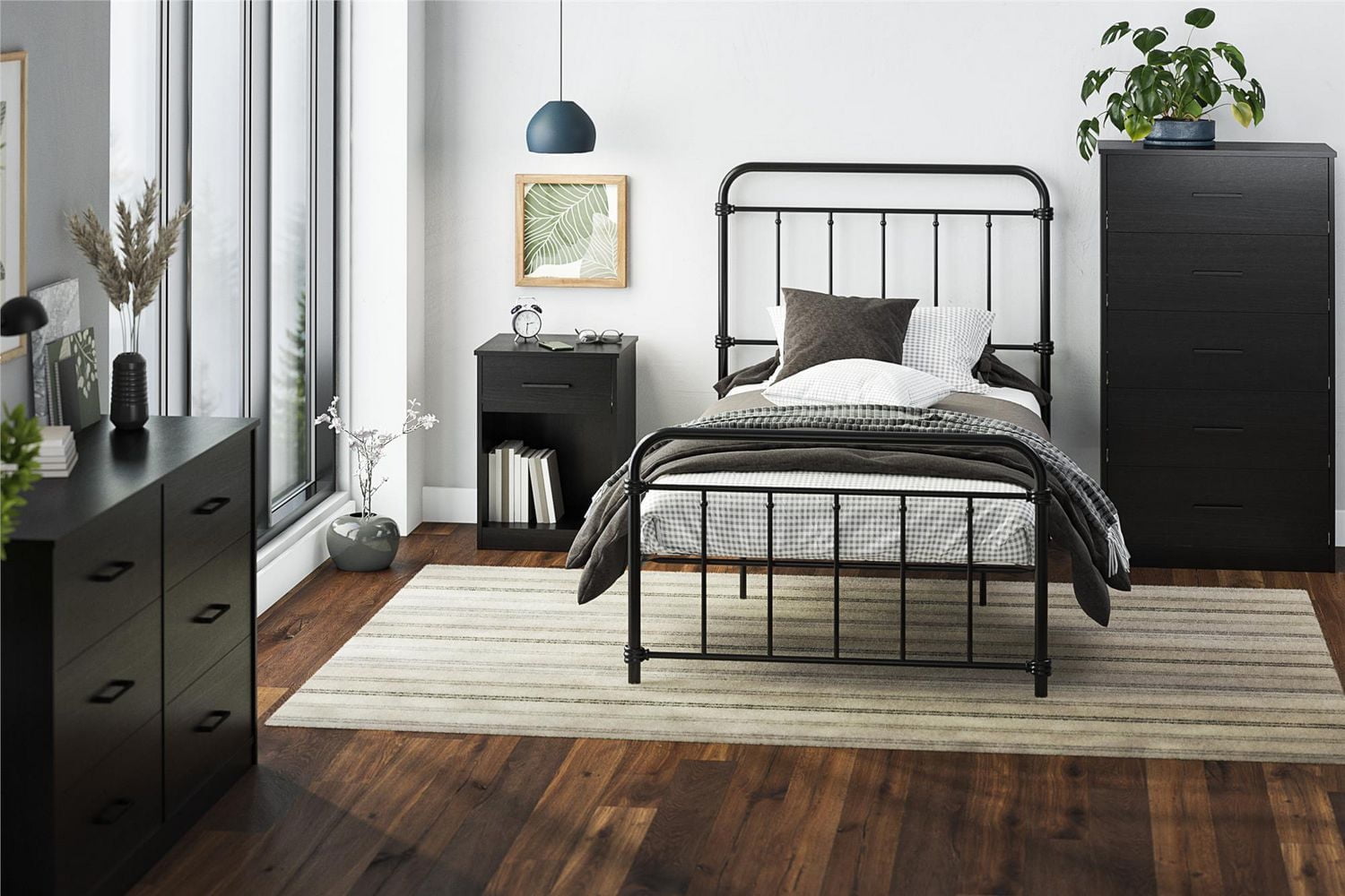 Ameriwood Home BrEZ Build Pearce Tall 5 Drawer Dresser