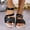 Black, variant on Beach Sandals Women's Fashion Casual Sequined Buckle Spring and Summer New Thick-Soled Breathable Sandals Airplane Travel Comfort Slides 50% off Clear
