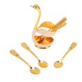 thumbnail image 2 of 6Pcs Aluminum Coffee Spoon Set with Swan Base Holder for Dessert Ice Cream Tea Spoon Set, 2 of 5