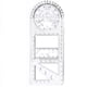 thumbnail image 1 of Fiudx Regla Matemática Multifuncional, Plantilla de Dibujo Activa Giratoria, Diseño de Plástico Transparente, Herramienta Precisa para Bocetos, Ideal para Bocetos y Diseños, Tamaño 20 X 9 X 1 Cm, Jue, 1 of 7