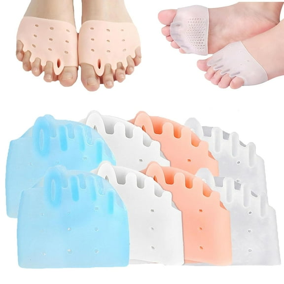 4 Pairs Hygesr Toe Separators For Women,Hygesrs Silicone Toes Separatorse For Womens,Hygesres Bunion Corrector For Men,Hygesred Toed Separators Breathable And Soft (A-4PCS)