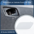 thumbnail image 3 of Unique Bargains Front Left Side Bumper Headlight Washer Nozzle Cover Cap Bumper Trim Nozzle Cover No.8U0955275E for Audi Q3 2016-2017 Plastic Unpainted Strong Durable, 3 of 7