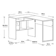 thumbnail image 3 of Bureau en L Hagney Lane, Fini Chêne de Ferme Gris, 3 of 10