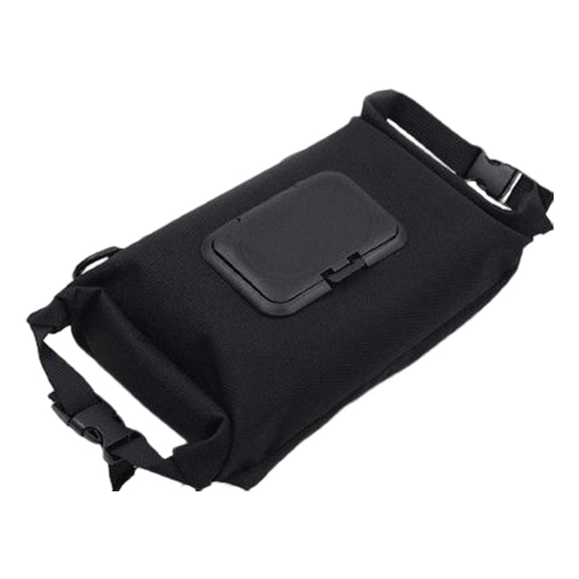 Bolsa de almacenamiento de toallas de papel Vintage Sunnimix Caja de pañuelos colgante duradera Negro