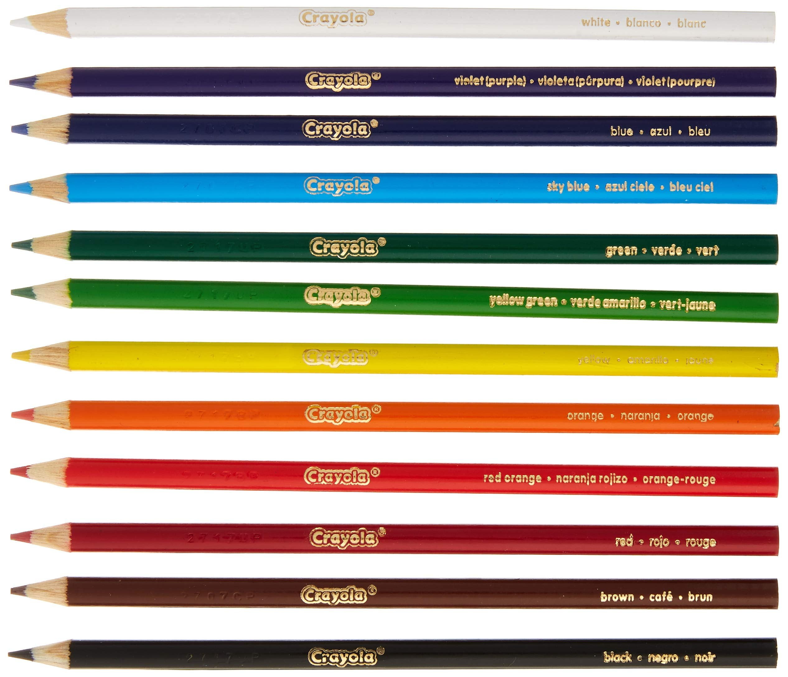 Crayola Colored Pencils Long 12 In A Pack (Pack of 12) 144 Pencils Total
