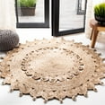 thumbnail image 2 of SAFAVIEH Natural Fiber Jeanie Geometric Area Rug, Natural, 5' x 5' Round, 2 of 7