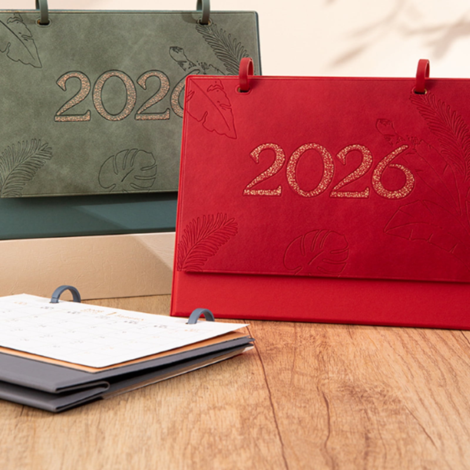 Desk Calendar, 2026 Desk Calendar Planner Double Coil Binding Calendar Standing Flipped Small Desktop Organizers Decors