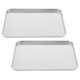 thumbnail image 4 of Plato de vapor de acero inoxidable, bandeja rectangular para comida, plato humeante, bandeja para servir comida, 2 uds., 4 of 4