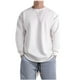 thumbnail image 2 of Blusas y camisas de manga larga y cuello redondo para hombre, estilo casual, de color liso, de poliéster y algodón., 2 of 5