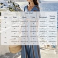 thumbnail image 3 of Mifsaly Vacation Outfits for Women 2 Piece Set Striped Short Sleeve V Neck Wrap Crop Top and Flowy Wide Leg Pants Loose Casual Boho Beach Clothes with Pockets Blue,S, 3 of 7