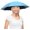 Light Blue, variant on Fishing Umbrella Hat for Adults,Adjustable Headband,Lightweight Design with 8-Rib Frame for Sun & Light Rain,Fishing,Gardening & Outdoor Activities