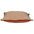 thumbnail image 6 of Parkland Collection Transitional Stripes Brown Square 24" x 24" Pillow, 6 of 7