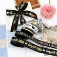 thumbnail image 4 of BINGLI 6 Rolls 5 Yards 2026 Graduation Ribbons for Wrapping Gifts, Congratulations Grosgrain Ribbons for Graduation Decoration DIY Party, 10, 16 MM Width Graduations Cap 2026 Ribbon for Graduations, 4 of 8