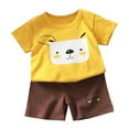 thumbnail image 2 of Ensemble Deux Pièces pour Enfants d'Été pour la Maison, Col Rond, Manches Courtes et Shorts, 2 of 3
