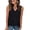 Black, variant on Wiholl Tank Tops for Women Summer V Neck T Shirts Trendy Sleeveless Basic Tee Loose Fit 2026 Fashion