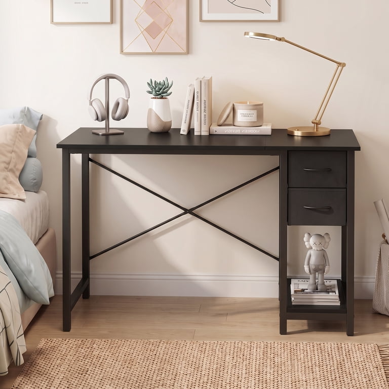 EDX 40" Computer Desk with Storage Shelf and Headphone Hook photo 7