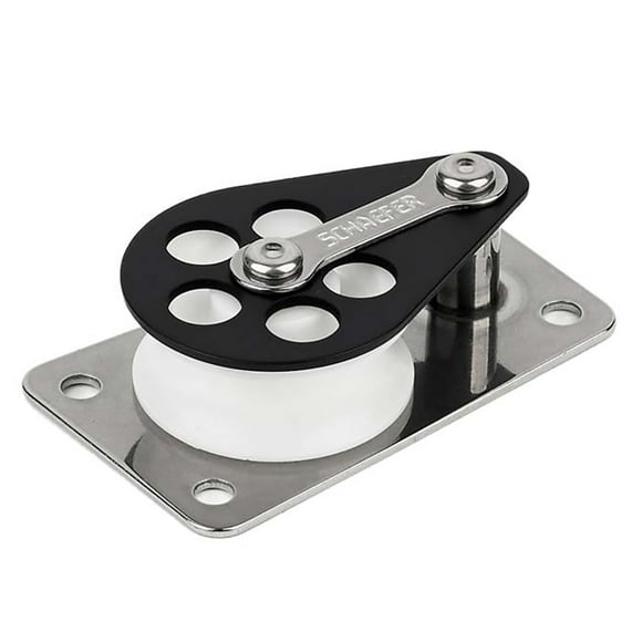 Schaefer Serie 3 Base plana/Mejilla de aluminio/Polea Delrin