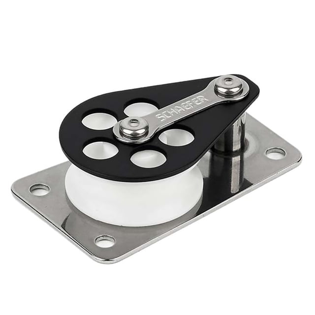Schaefer Serie 3 Base plana/Mejilla de aluminio/Polea Delrin