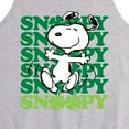 thumbnail image 2 of Peanuts - Snoopy Clover Dance - Men's Jersey Tank Top, 2 of 5