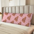 thumbnail image 5 of Naloa Heart Capybara Super Soft 20x60 Body Pillow Case,Long Side Hidden Zipper（PILLOWS ARE NOT INCLUDED）, 5 of 6