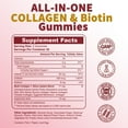 thumbnail image 4 of Zammex Multi Collagen Peptides Gummies,Collagen Gummy, Type 1,2,3,5 &10 Supplements for Women & Men with Biotin Vitamin C, Peach Flavor, 30servings, 4 of 7