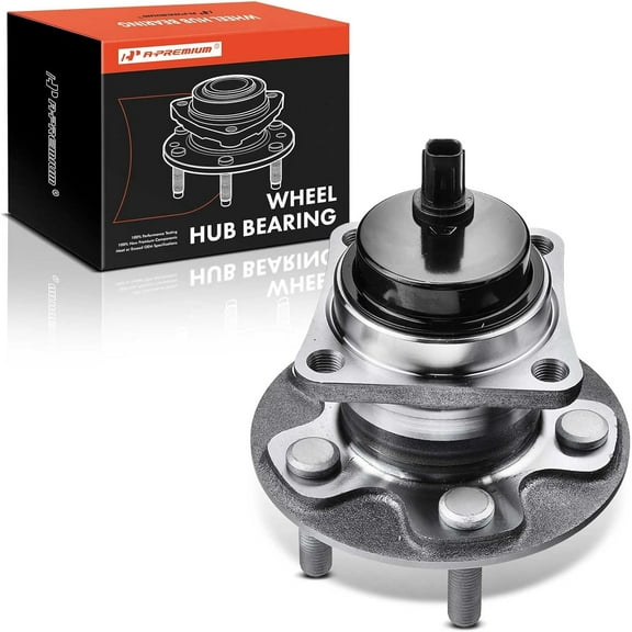 A-Premium Rear Wheel Bearings and Hub Assembly Compatible with Toyota Corolla 2009-2018, Corolla iM 2017-2018, Matrix 2009-2014 & Pontiac Vibe 2009-2010, w/ABS 5-Lug, Replace # 512403