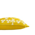 thumbnail image 2 of Napa Yellow Silk Velvet Ikat Pillow, 20" X 20", 2 of 3