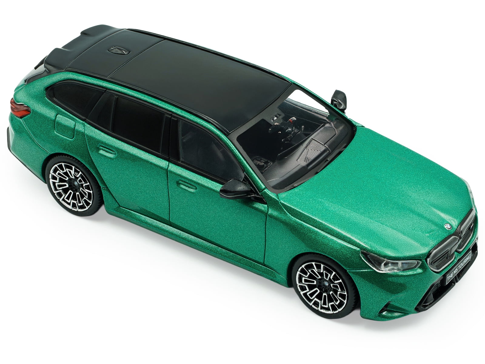 2024 BMW M5 Touring Isle Of Man Green Metallic with Black Top 1/43 Diecast Model Car by Solido