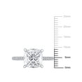 thumbnail image 7 of Everly Women's Created Moissanite and Diamond White Gold Engagement Ring, 7 of 7