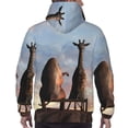 thumbnail image 5 of Bingfone Elephant Giraffe Men'S Drawstring Hoodie Long Sleeve Pocket Sweatshirts-Xx-Large, 5 of 9