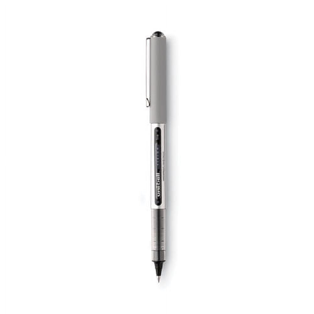 Vision Roller Ball Pen, Stick, Fine 0.7 Mm, Black Ink, Black/gray Barrel, Dozen | Bundle of 10 Dozen