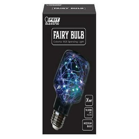 

1PK Feit Electric FY/NP/RGB/LED Non-Dimmable LED Fairy Bulb Clear 1 W