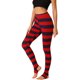 thumbnail image 1 of Allegra K Las polainas del traje de la Navidad de las mujeres imprimieron los pantalones del estribo de la yoga de la cintura elástica de la cintura alta Raya roja azul marino S, 1 of 5
