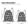 thumbnail image 3 of Hirioo Panda Print Drawstring Backpack Bag Sport Versatile Sports Backpack for Gym, Travel, Swimming, Beach, 3 of 9