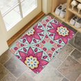 thumbnail image 4 of Absorbent Moroccan Trellis Kitchen Rug - No-Skid, Indoor Entryway Door Mat with Soft Rubber Backing - Perfect Throw Carpet for Entryway & Bedside, 4 of 6