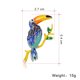 thumbnail image 2 of Broche minimalista y exquisito de loro de boca grande, elegante adorno de ropa de pájaro con personalidad, broches de animales elegantes, 2 of 5