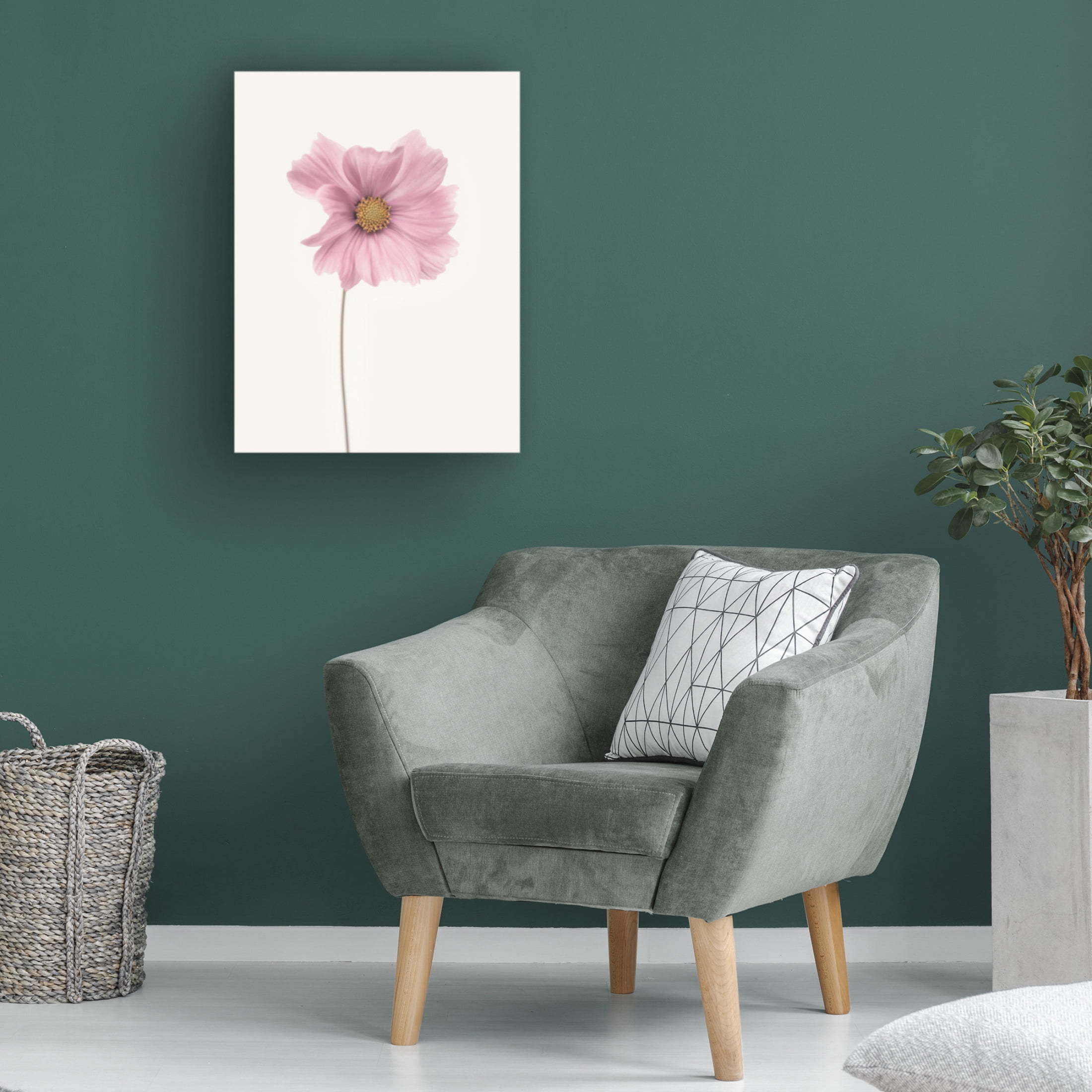 Canvas Wall Art - Lotte Gronkjar 'Cosmos Flower' Wall Art for Living Room, Bedroom, or Office Décor by Trademark Fine Art - 18 x 24 Inches