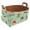 Multicolor 4, variant on Green Polka Dots Storage Basket Collapsible Storage Bin, PU Foldable Basket Convenient Box Storage Organizer with Handles for Shelves Office Bedroom Closet Nursery Toys Laundry