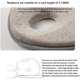 thumbnail image 4 of Without battery Gray blue Almohada para bebé, almohadas suaves y portátiles con soporte para la cabeza, almohadas para el cuello, reposacabezas para bebés y niños pequeños que da, 4 of 4
