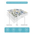 thumbnail image 5 of Blue Yellow Floral Spring Twin Size Down Alternative Comforter,Lightweight Comforter Quilt Bedding Set with Pillow Shams Summer Pastoral Botanical Green All Seasons Bed Comforter Duvet Insert 68"x86", 5 of 7
