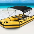 thumbnail image 3 of Dwellnix Standard BIMINI TOP 3 Bow Boat Cover Blue 73 78 Wide 6 ft Long W Rear Poles, 3 of 8