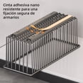 thumbnail image 4 of 2 piezas Organizador de Gabinete Extraíble, No Drill con, Organizador de Cajones de Cocina, Cajones Extraibles para Cocina, Adecuado para cocina/baño, etc, 41×15.3×16 cm, Negro, 4 of 6
