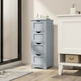 thumbnail image 2 of Giantex 4-Drawer Bathroom Storage Cabinet, Floor Cabinet w/Cut-out Handles, Freestanding Side Storage Cabinet for Bedroom, 2 of 8